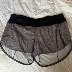 lululemon athletica Charcoal and Black Athletic Shorts